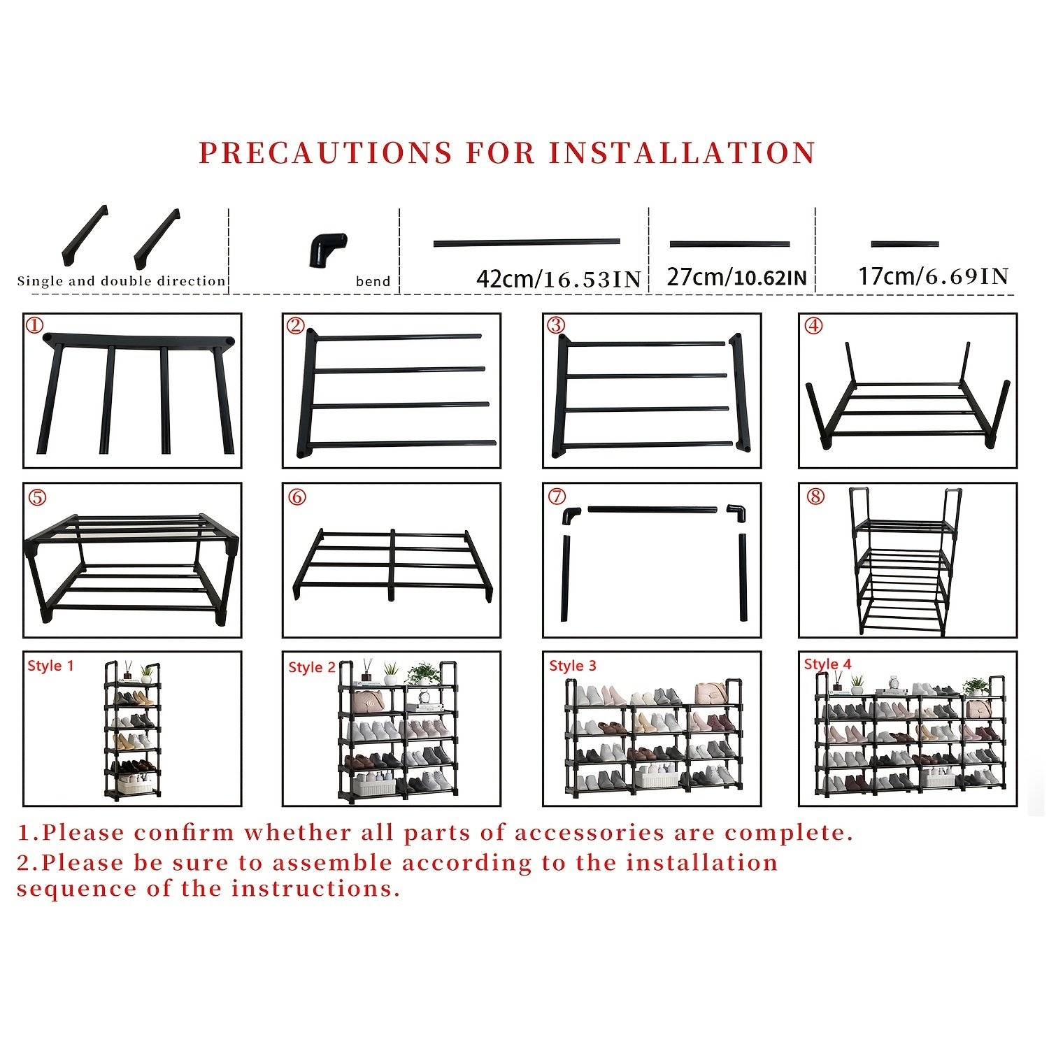 3 Rows 8 Layers Shoe Rack Simple High end Shoe Storage Floor - Temu