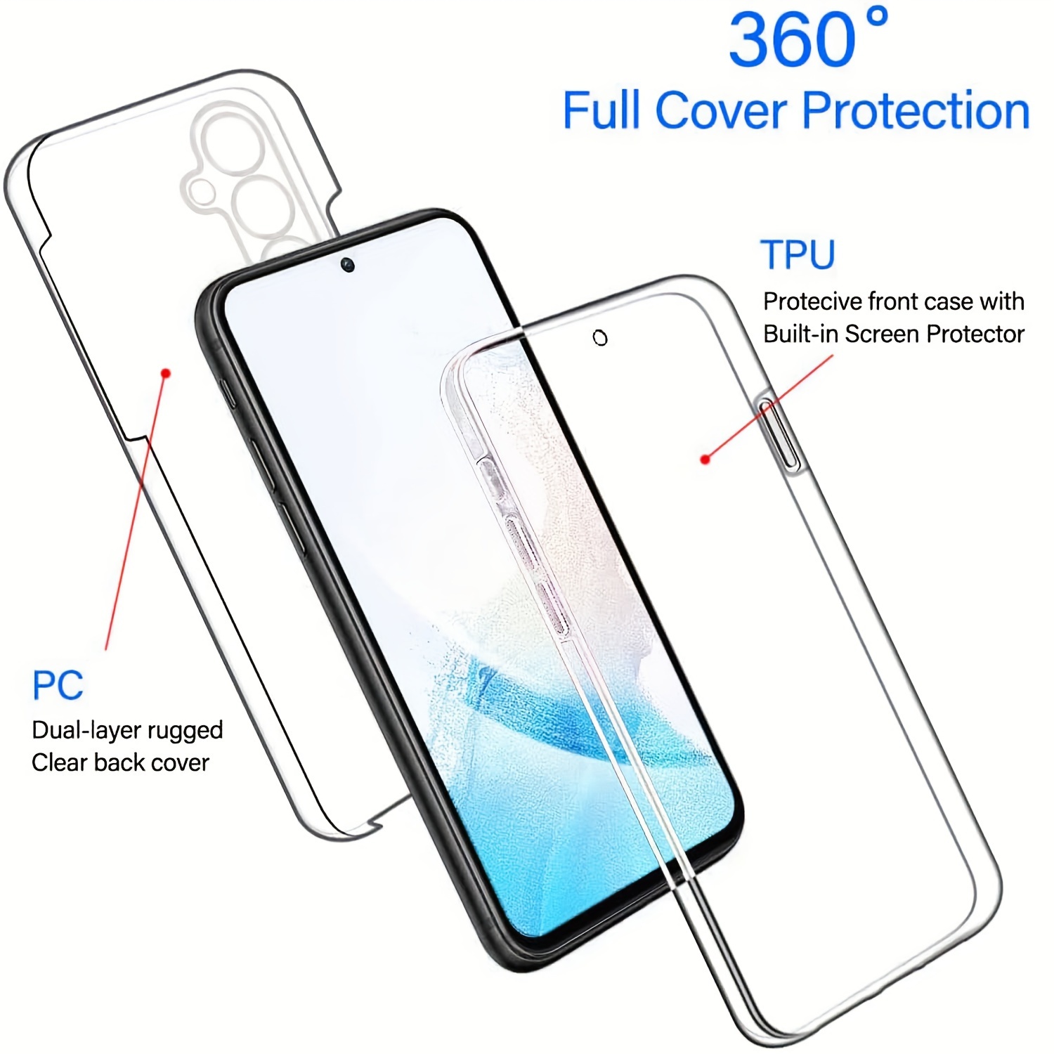Luxury Transparent Plating Case Galaxy A54 Silicone - Temu