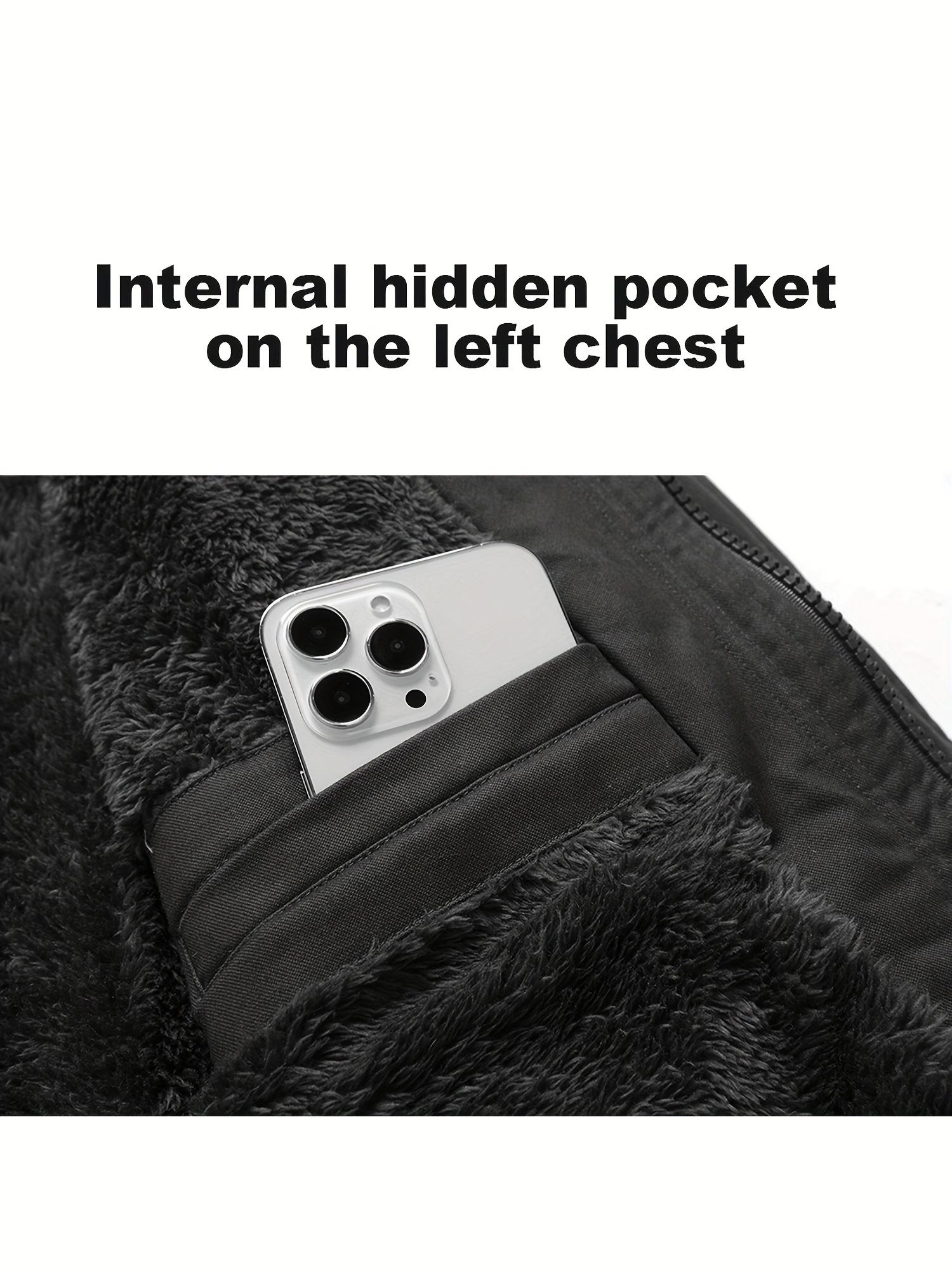 Men's Microfleece Hoodie with Hidden Pockets