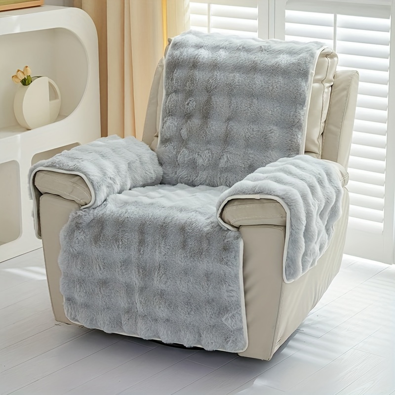 Autumn And Winter Recliner Cushion Thickened Frayed Solid Color