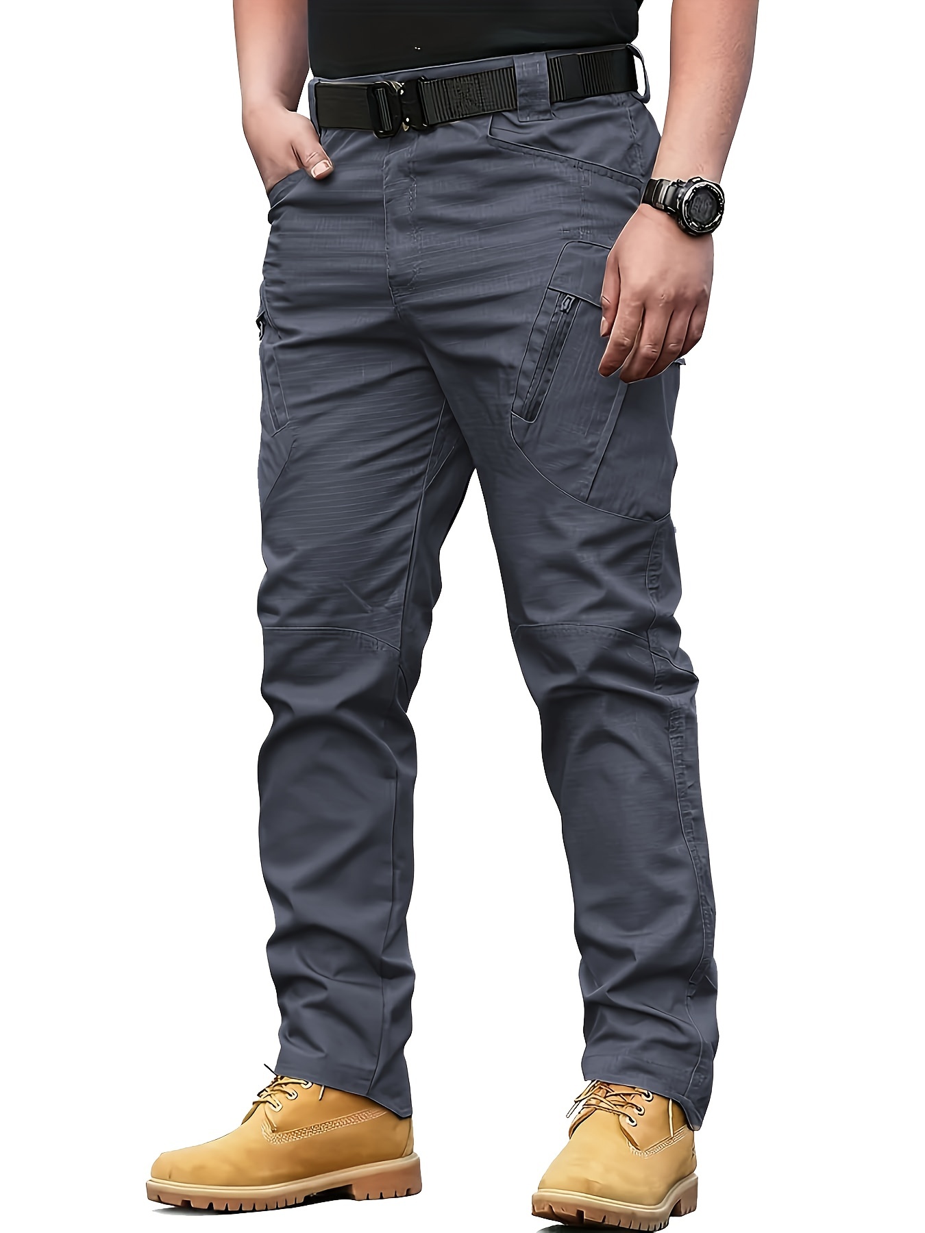 Pantalones militares con múltiples bolsillos para hombre, pantalones de  trabajo de combate, informales, senderismo, bolsillos, pantalones militares