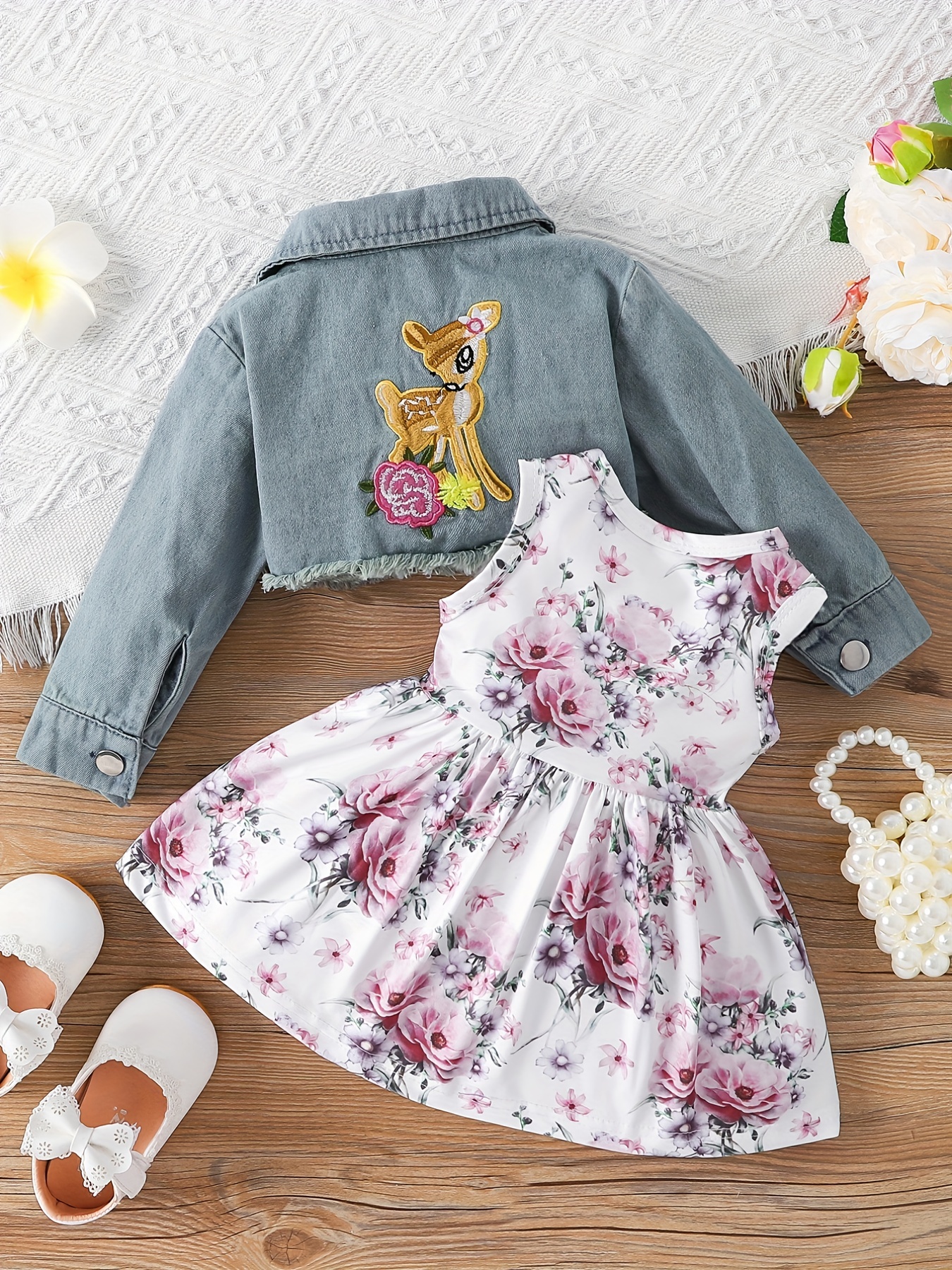 Baby girl cheap embroidered clothes