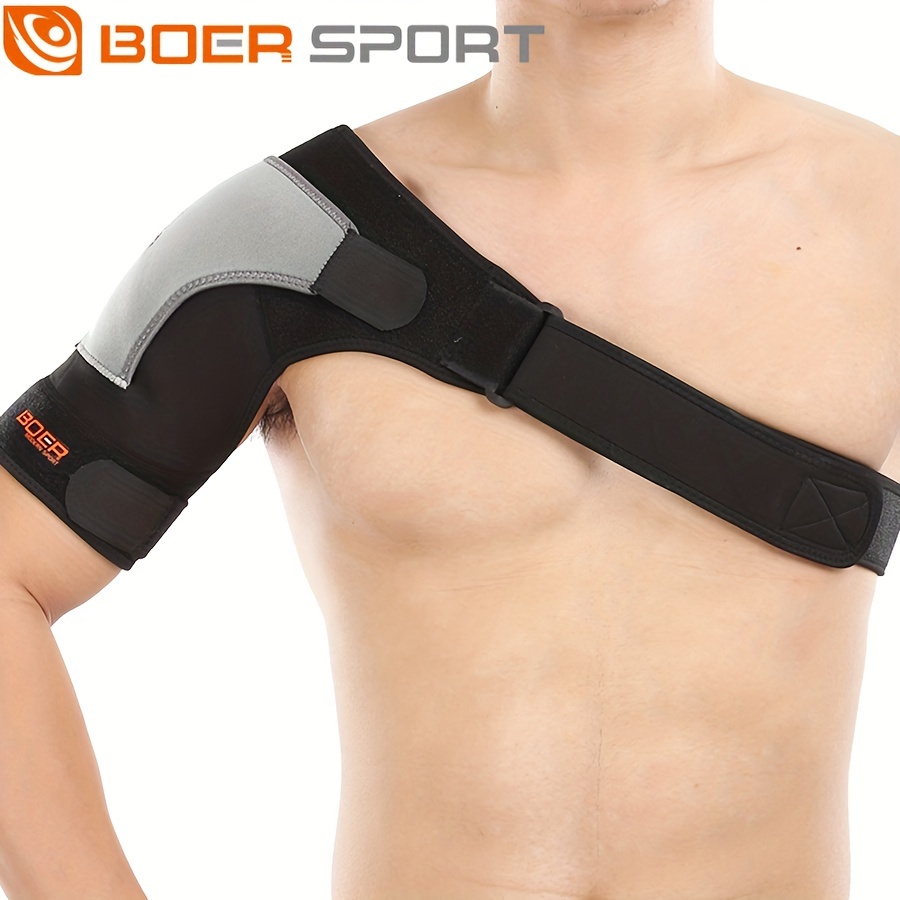 Kuangmi Double Shoulder Support Brace Strap Wrap Neoprene Protector Size M