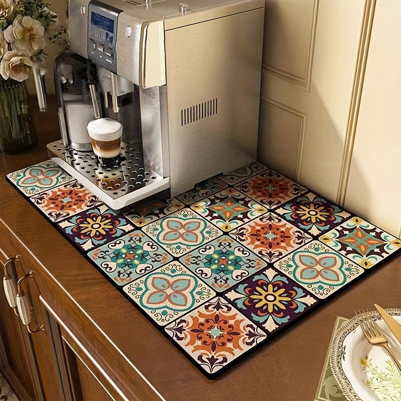  Dish Drying Mats for Kitchen Counter Coffee Mat