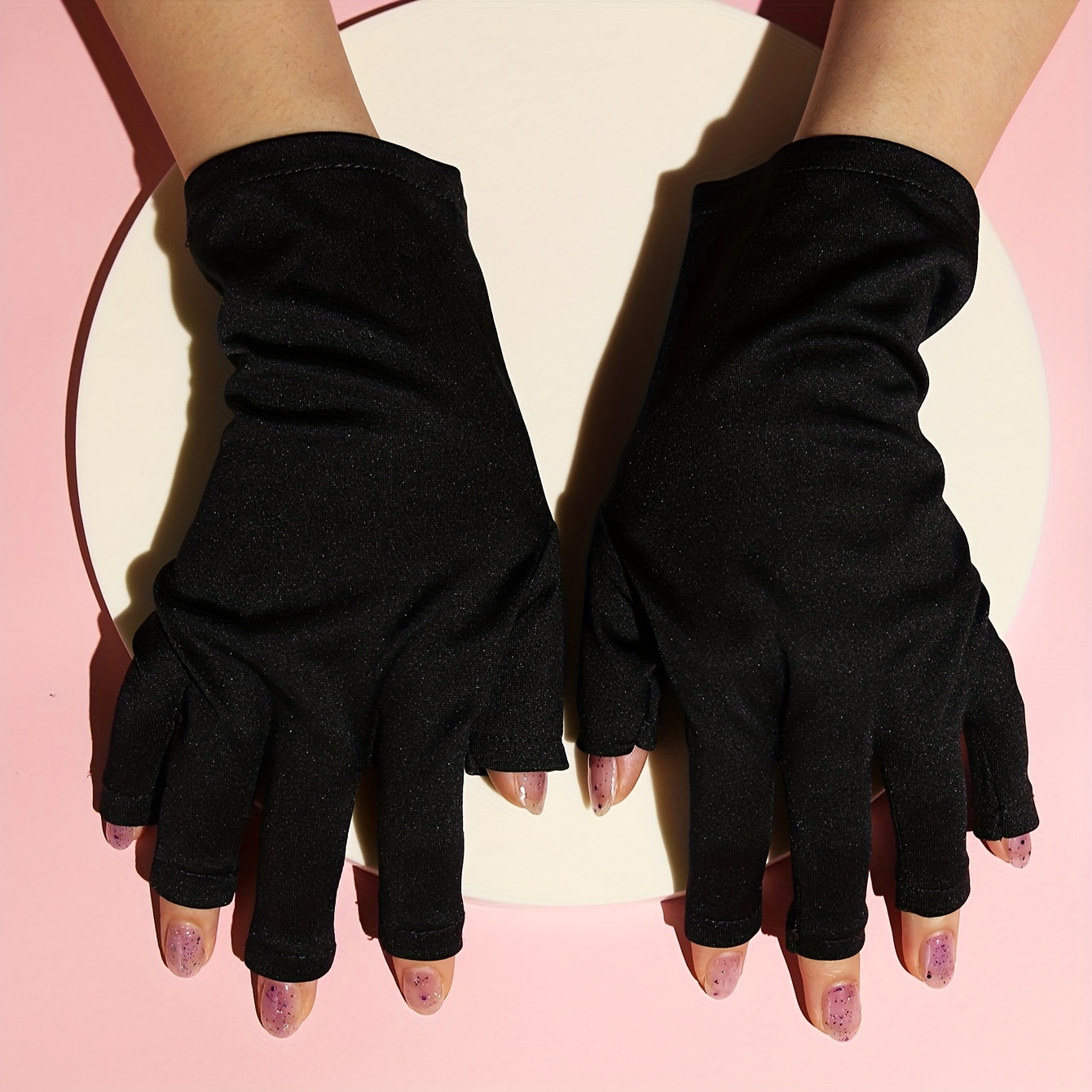 Nail Art Glove UV Protection Glove Anti Black Gloves Protecter For