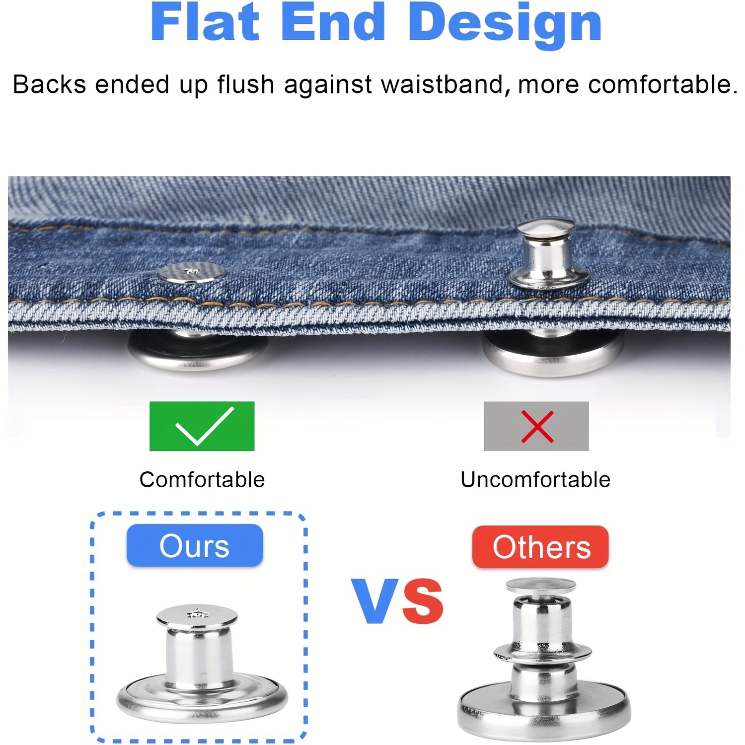 Jeans Button Replacement Metal Buttons For Pantsinstant - Temu