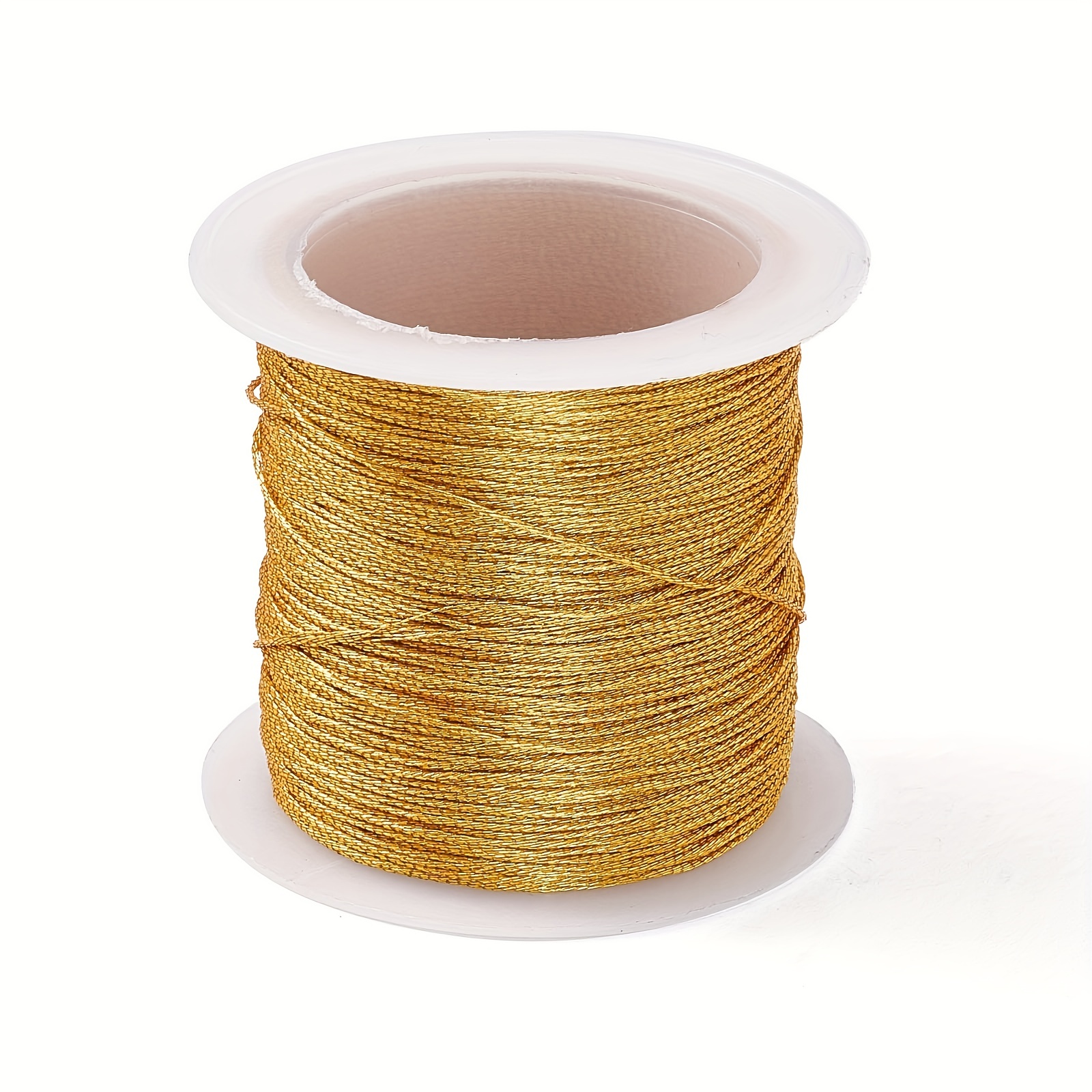 About 50 Meters Golden Silk Thread Diy Beading Thread - Temu