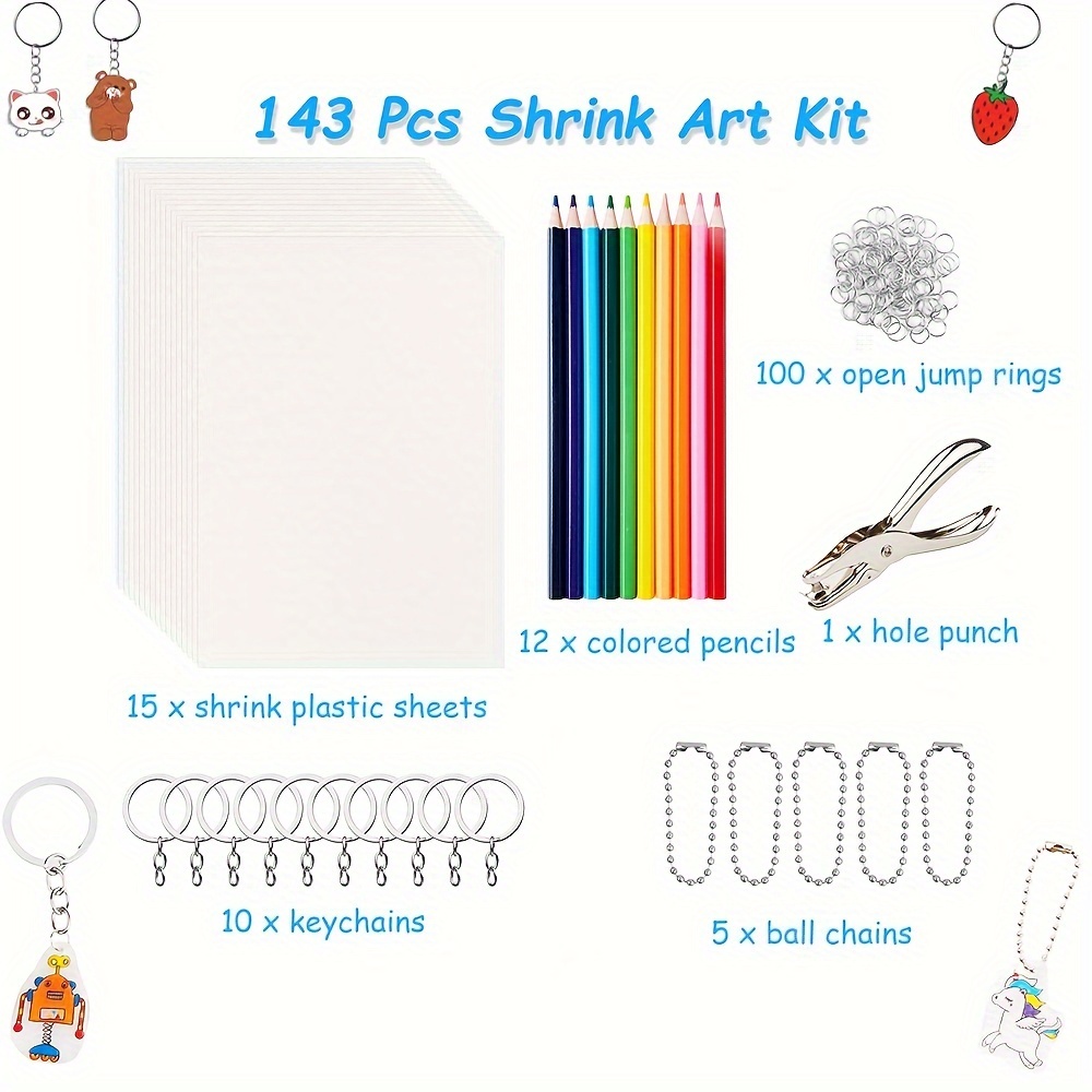 Shrink Plastic Sheet Diy Set Including Heat Shrink Paper Diy - Temu Japan