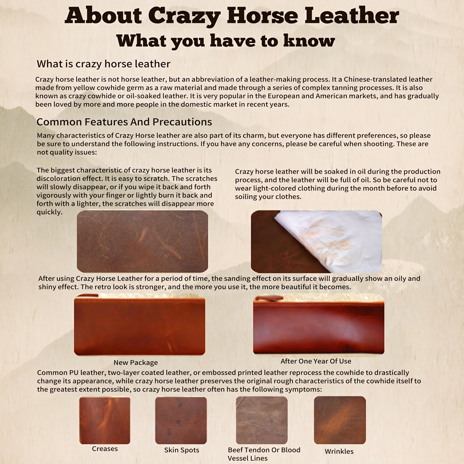 Genuine Leather Sheets Square Thick Top Full Grain Oil Crazy - Temu