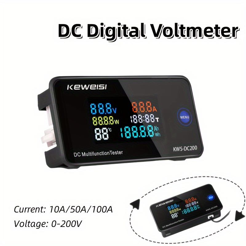 DC0-100V 10A LED voltmètre numérique ampèremètre voiture moto tension  courant mètre Volt détecteur testeur moniteur panneau - Temu Belgium