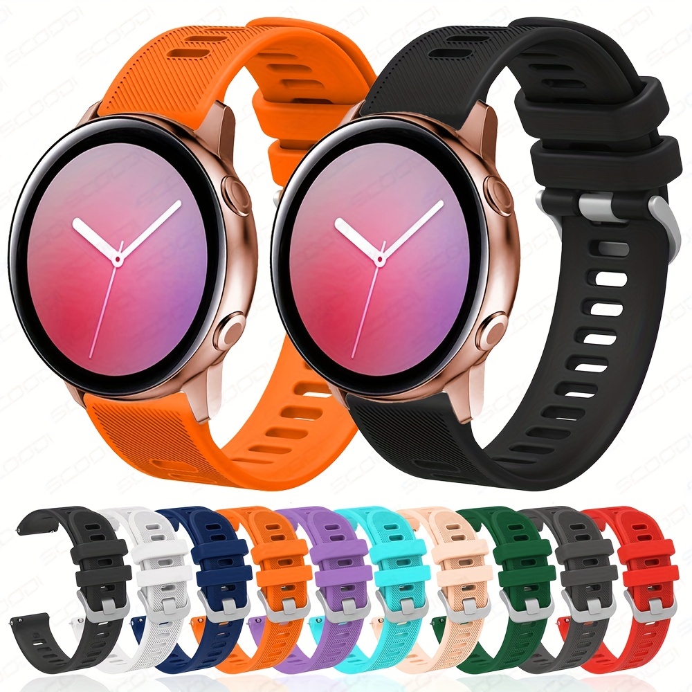 Silicone Sport Strap For Galaxy Watch 5 4 Smartwatch - Temu Austria