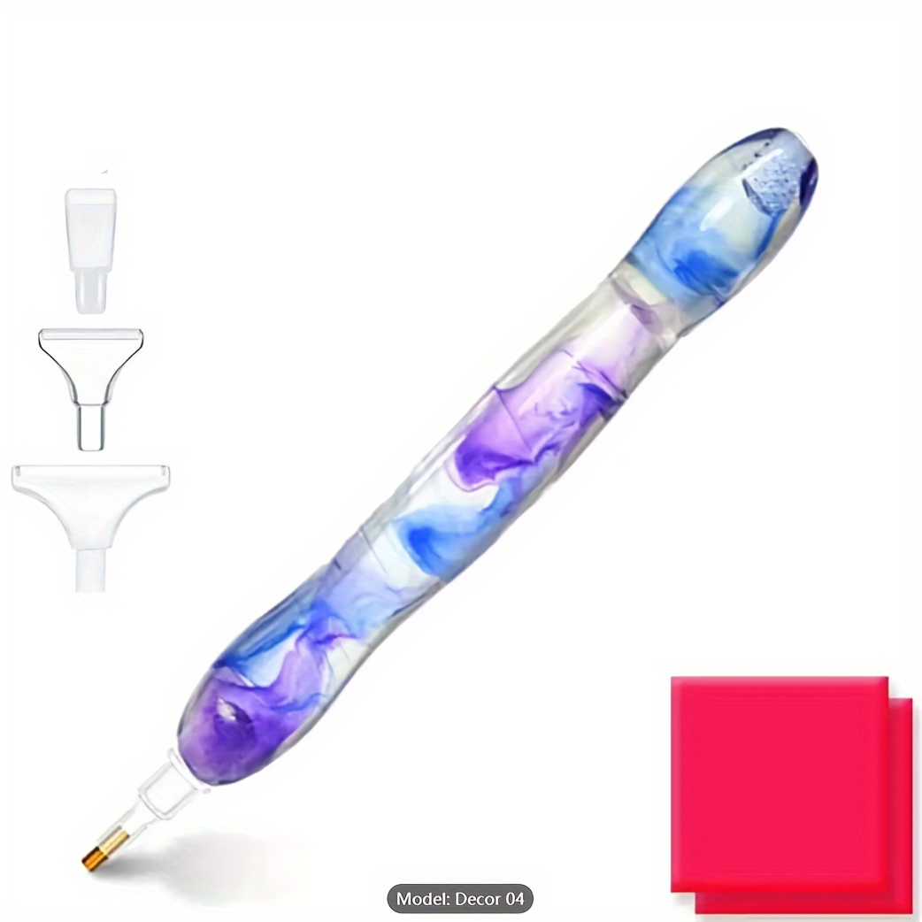 WELYEA Diamond Painting Pen - Christmas Diamond Art Resin Pen Stainless  Steel Metal Pen Tips 5D Diamond Painting Accessories Tools DIY Art Craft  for