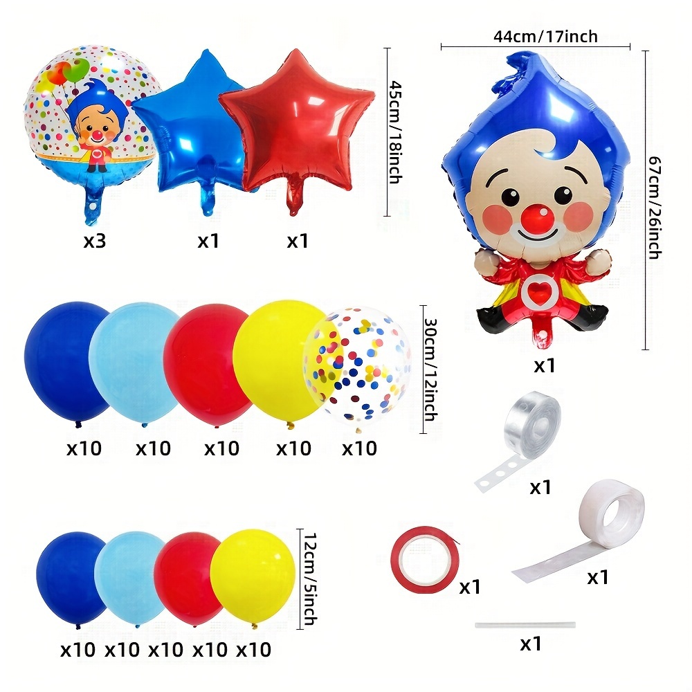 95PCS Palloncini a Tema Carnevale, Palloncini con Film In Alluminio da  Clown da Circo, Decorazioni per Feste di Apertura di Carnevale, Forniture  per Feste da Circo Fai-da-te : : Casa e cucina