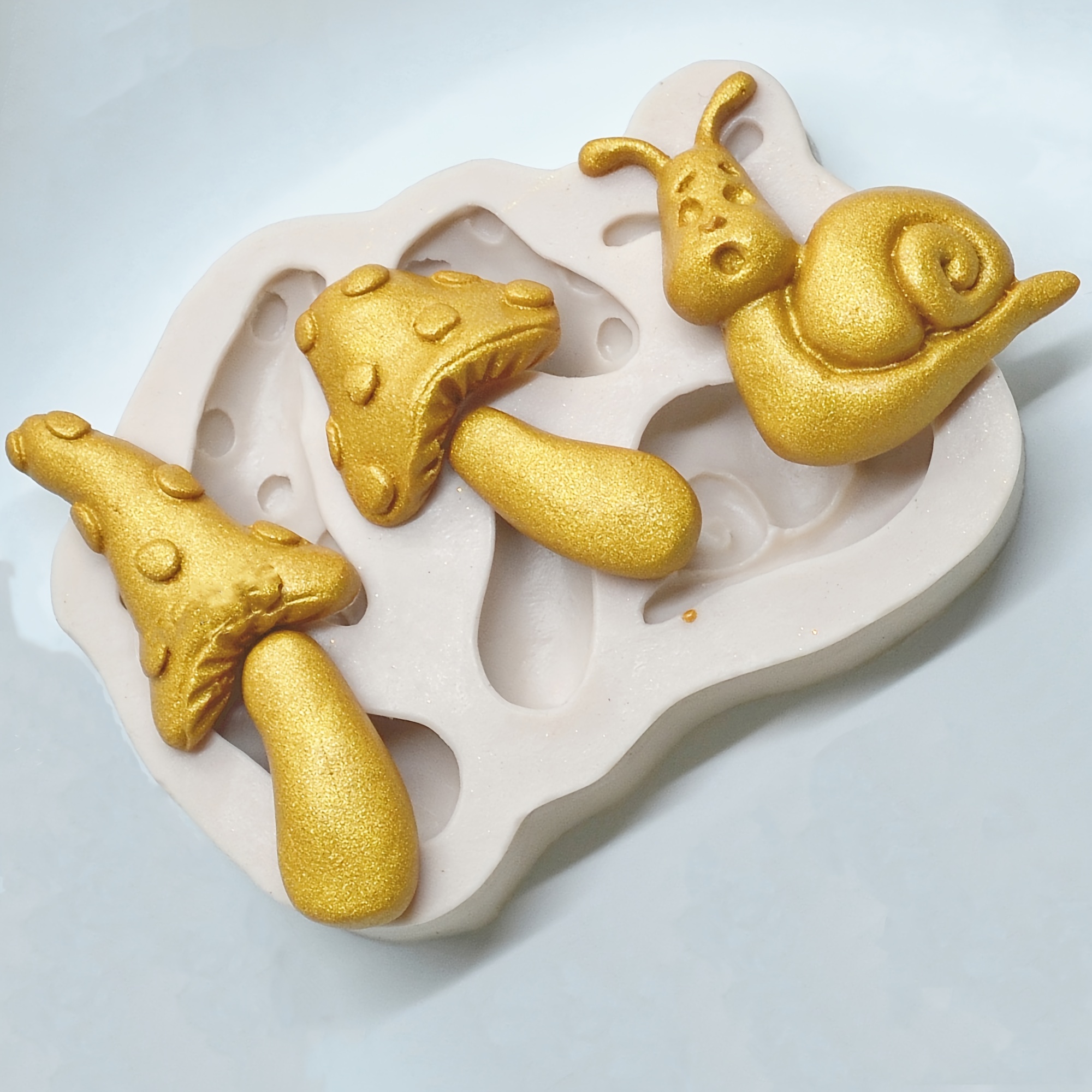 3 Holes Mushroom Shaped Silicone Molds Can Be Used To Make - Temu