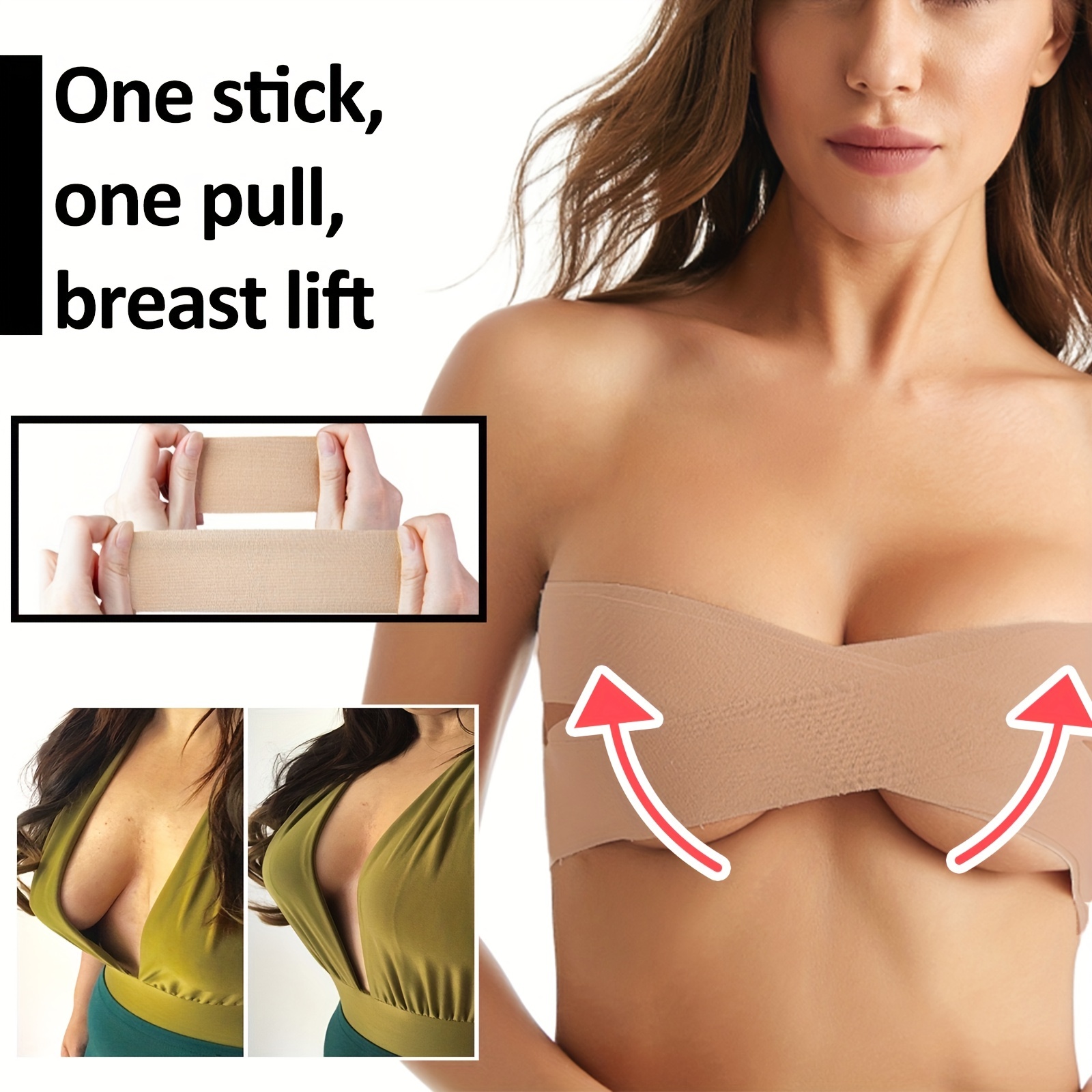 Boob Tape for Large Breast - Breast Lift Tape, Breathable Chest