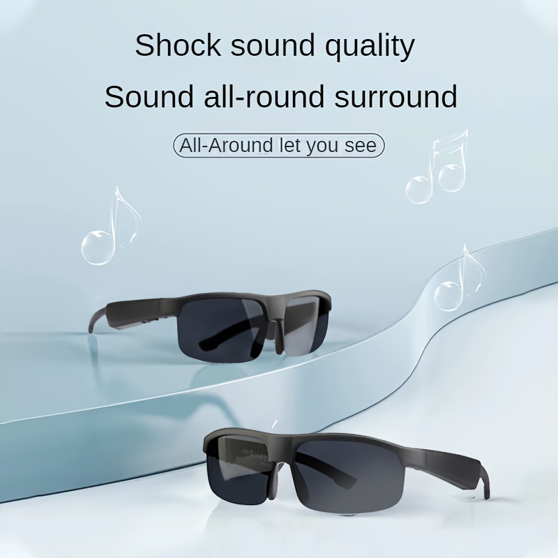 Upgraded Smart Wireless V5.3 Multifunctional Glasses, Wireless Calls, Music Playback, Outdoor Sports, TWS Headphones, Rechargeable HiFi Sound