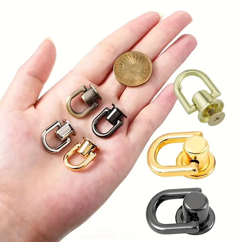 D-rings Rivets Post Head Buttons Gold Ball Studs Rivets With D Ring For Diy  Wallet Collar Belt Handbag Shoes Leather Crossbody Purse Craft, Bag  Hardware - Temu South Korea