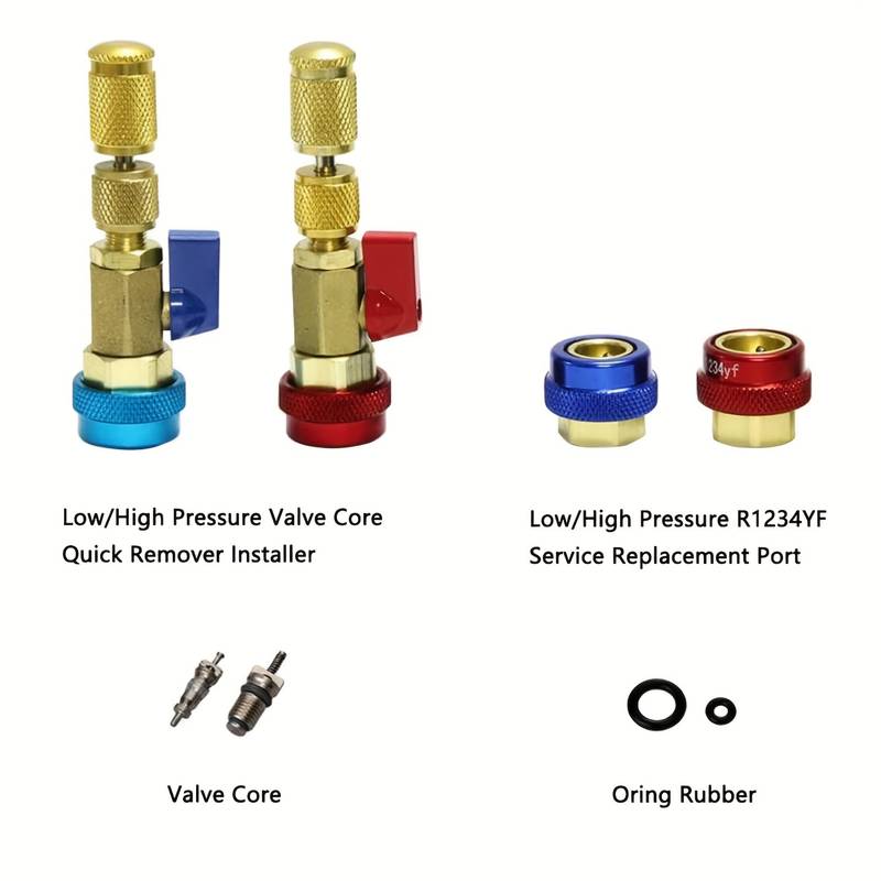 R134A Valve Core Quick Remover & Installer Tool – High/Low Side AC Tool
