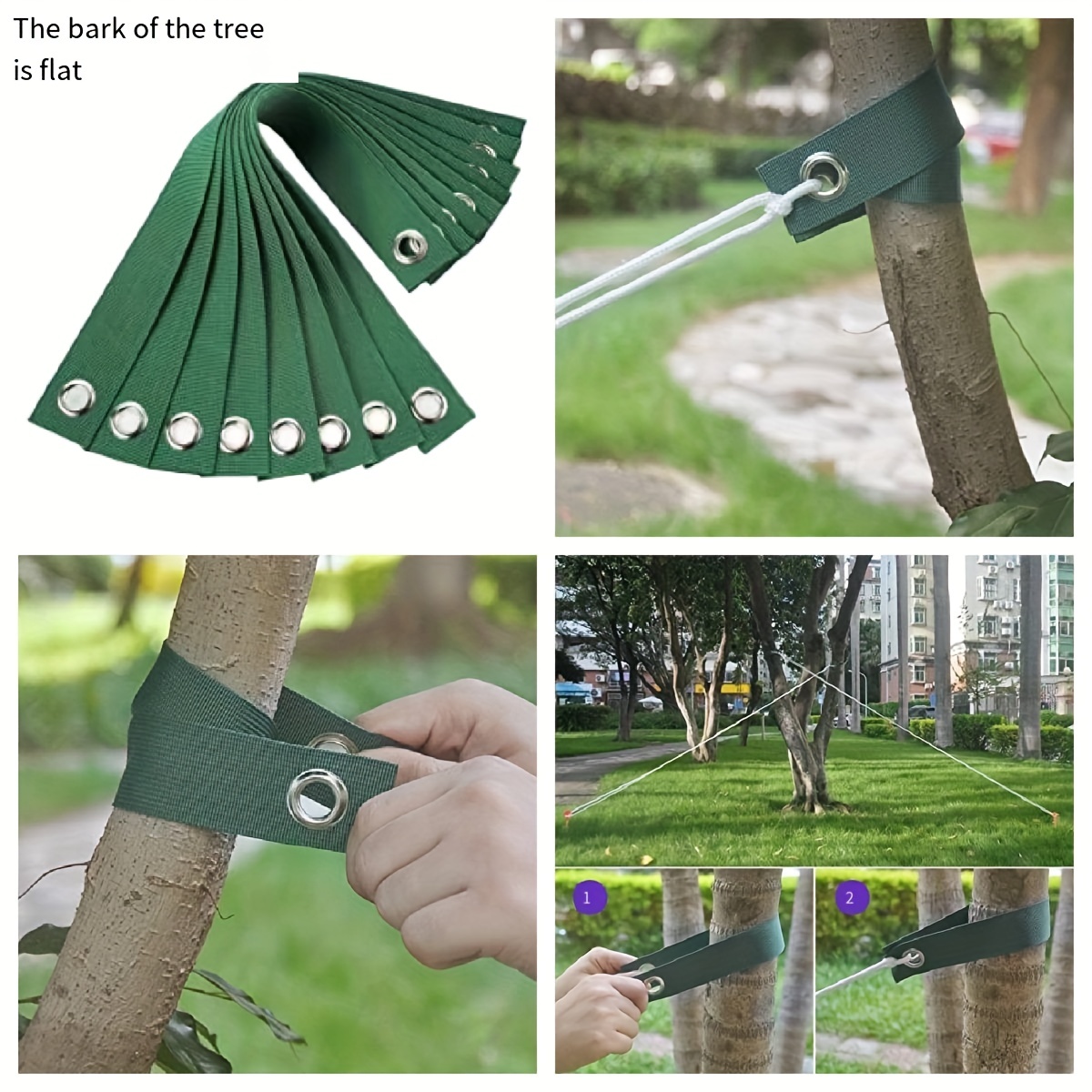 6pcs Tree Belt For Lofting Tree Support Belt For Pulling Rod Posts For  Newly Planted Saplings Straight And Hurricane Protection Heavy Stump Belt  For Straightening 40cm 15 74inch - Patio, Lawn 