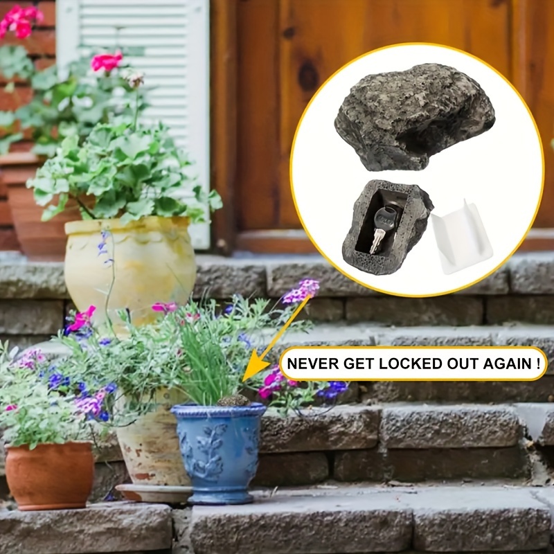 Hide A Key Outdoor Decorative Gift Men Women Resin Fake Rock - Temu