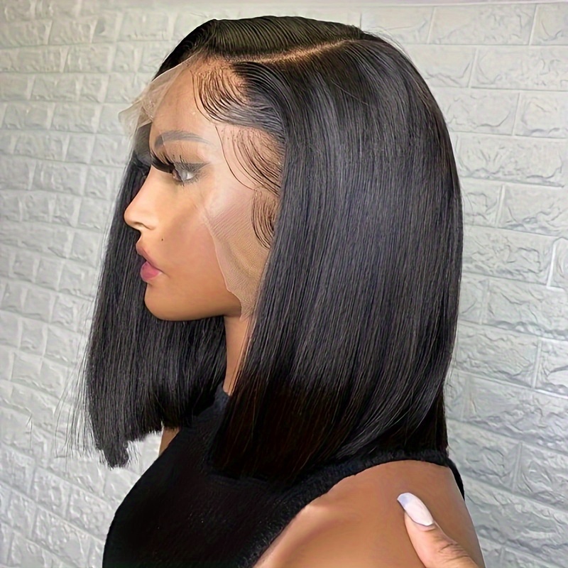 Hd Lace Bob Wig Human Hair 13x4 Lace Front Wigs Human Hair Temu