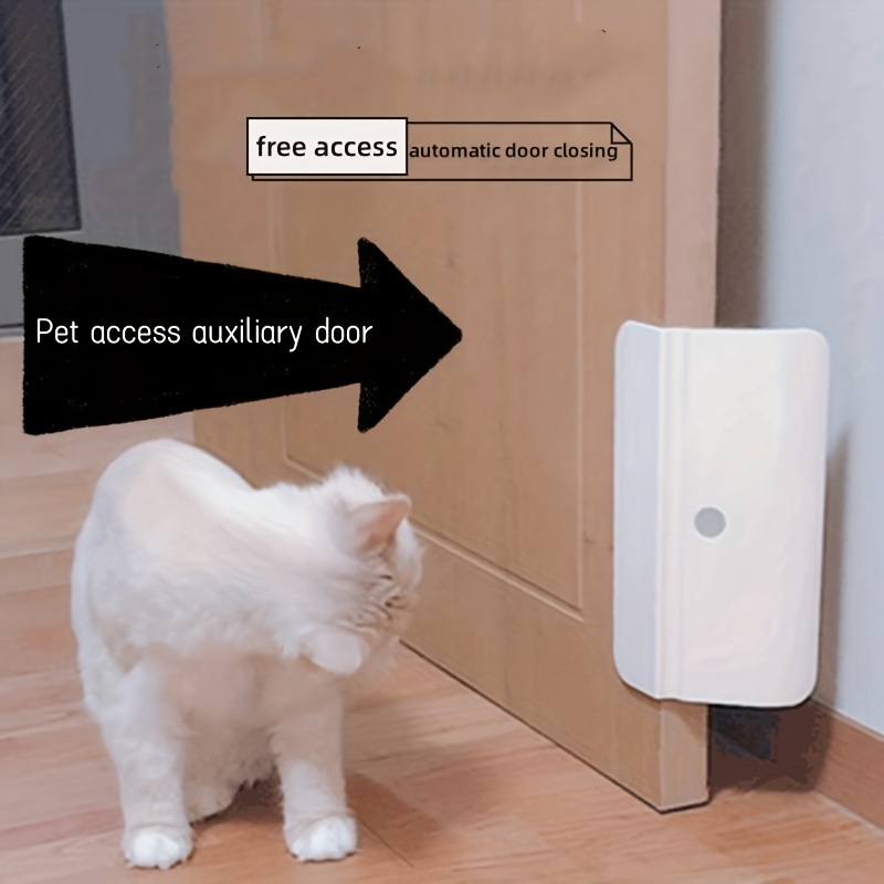 Automatic cat door clearance opener