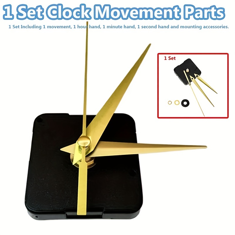 

1 Set Diy Wall Clock Cross Stitch Clock Repair Clock Movement Accessories 12mm (battery Not Included)