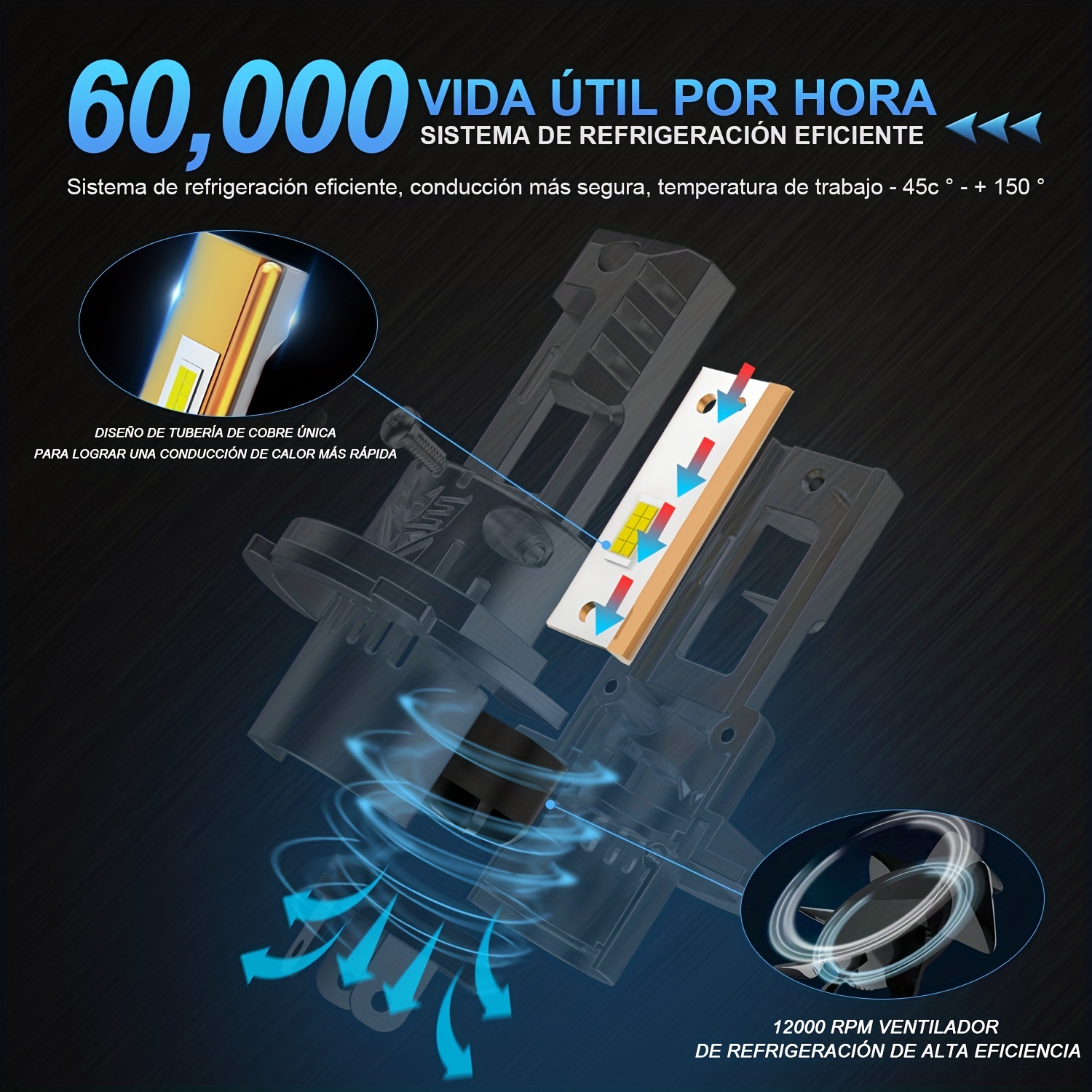 H4/9003 Bombillas Led Faros 22000lm Plug And Play H4 - Temu Mexico