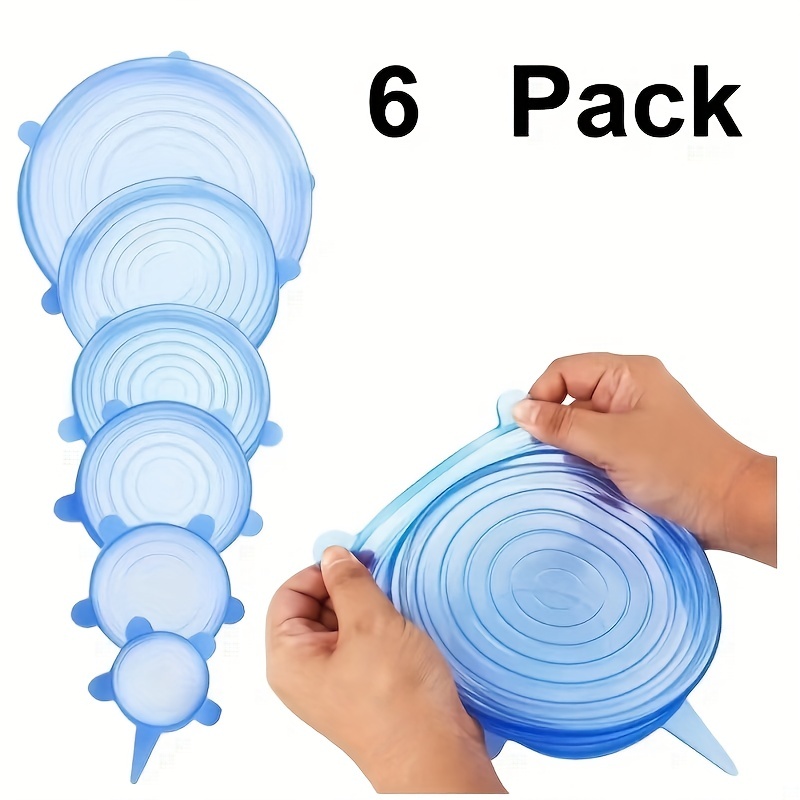 Silicone Food and Bowl Covers- 6 Pack