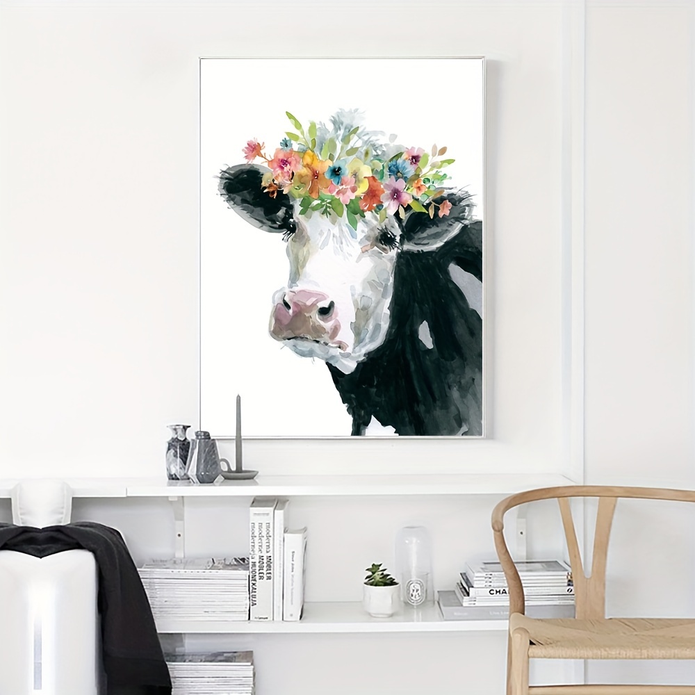 1pc Impression Sur Toile De Vache Des Highlands Colorée - Temu Belgium