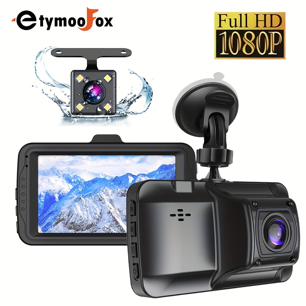 Dash Camera For Cars 1080p Full Hd Dual Dash Cam Ips Screen - Temu