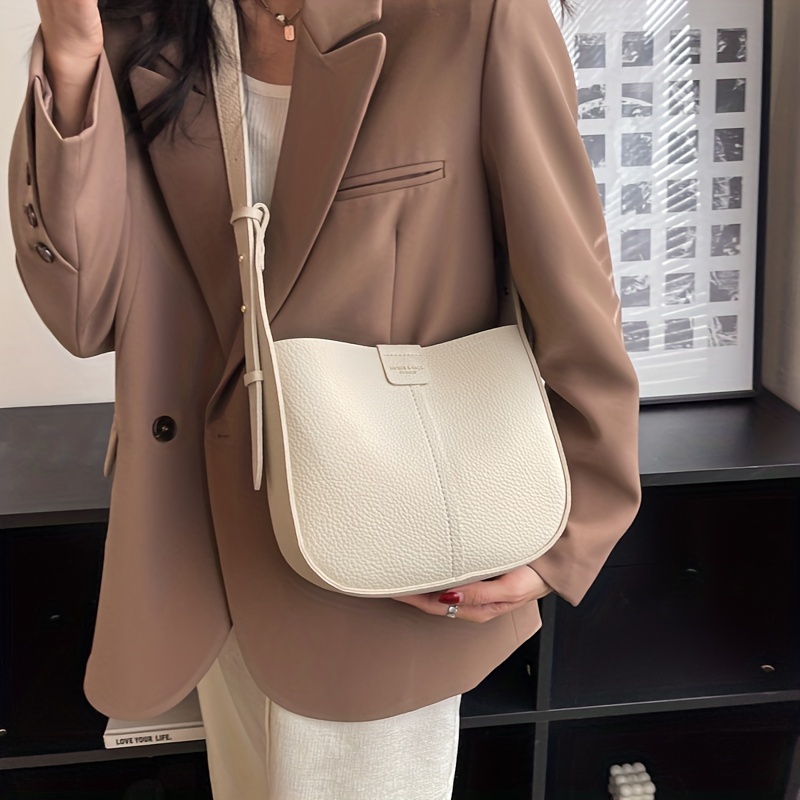Solid Color Bucket Bag Set, Trendy Crossbody Bag With Inner Pouch, Casual Shoulder  Bag For Every Day - Temu