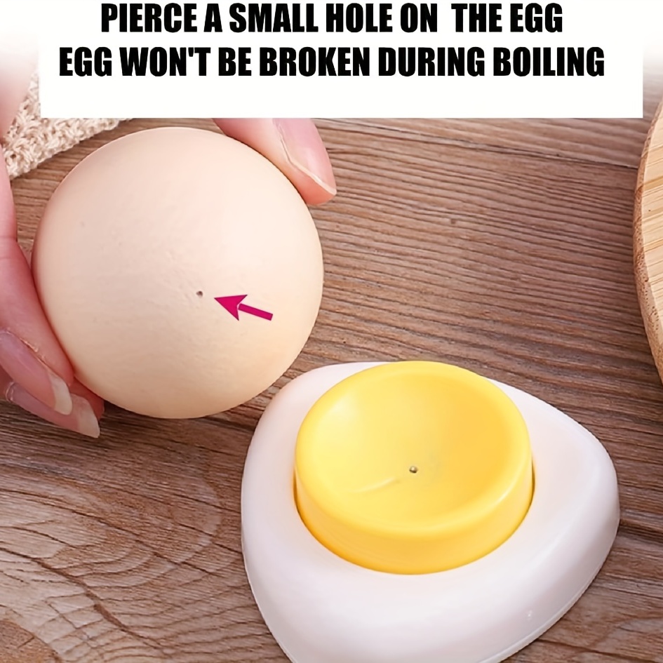 Egg Piercer Prickers Separator for Boiled Eggs Black, Size: 1XL