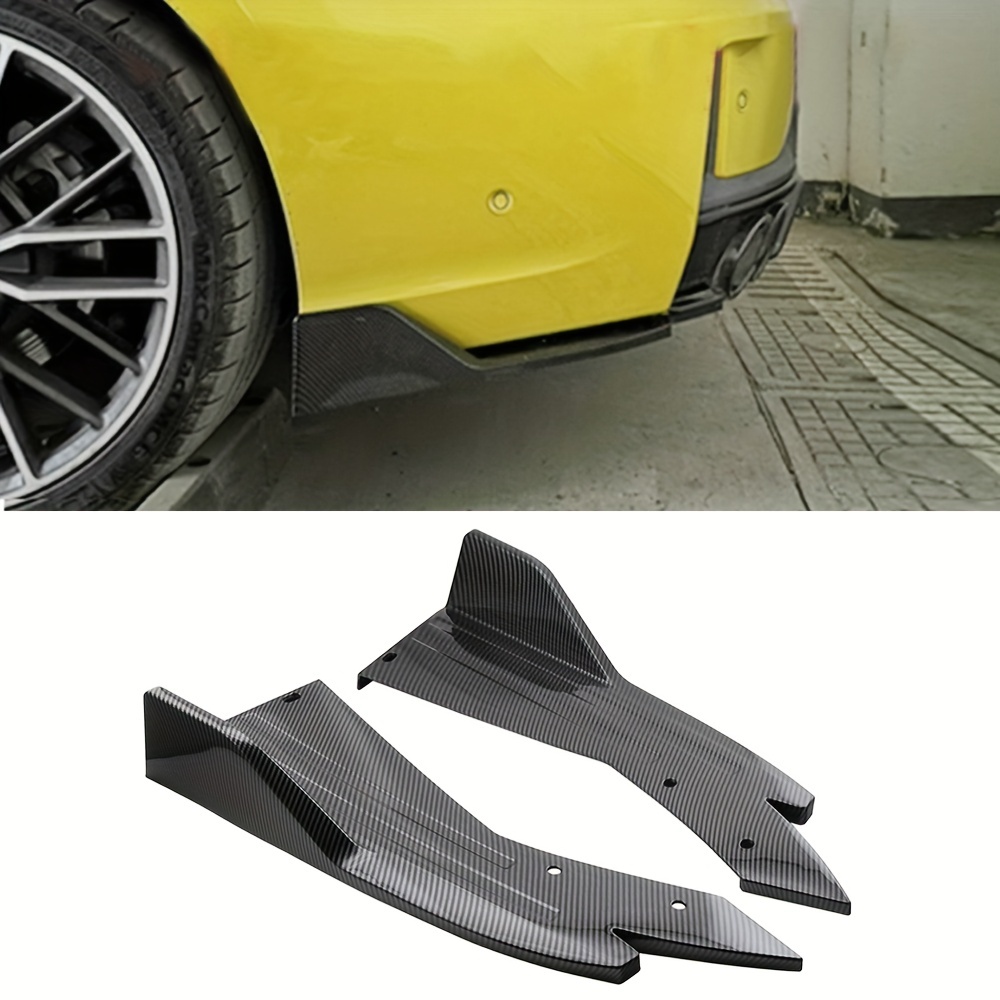 Car Universal Front Bumper Spoiler Protection Plate Lip Kit Bright Black  Surface Trim Strip Chin Blade - Temu Israel