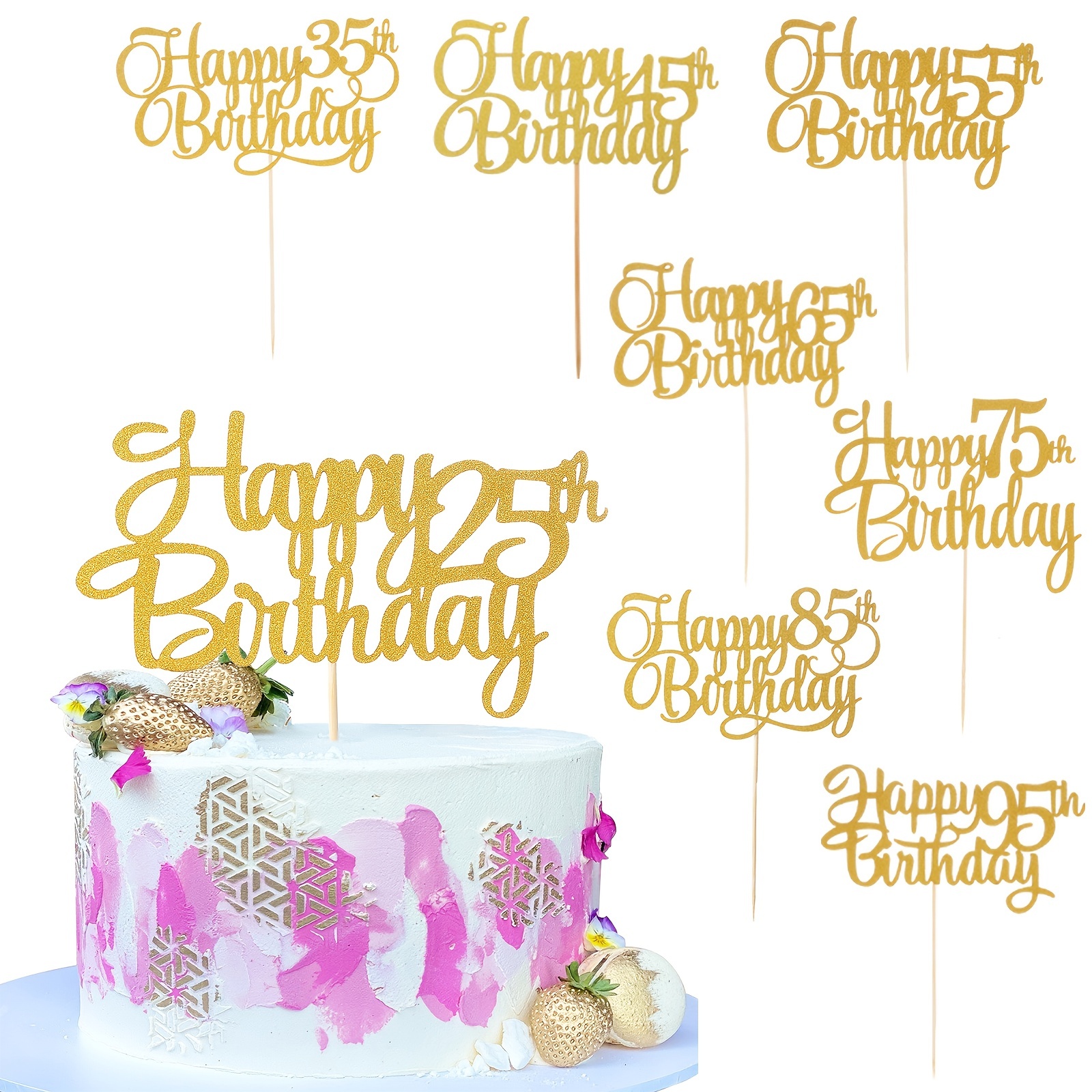 Happy Birthday Elf Cake Insert: Add a Magical Touch to Your Party Cake  Decorations!
