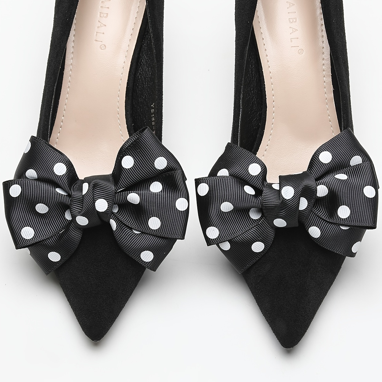 

1pair Elegant Bowknot Design Detachable Shoe Buckles For High Heels Decoration
