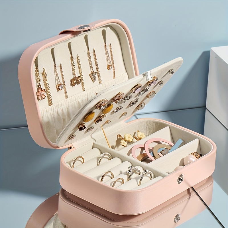 Double Layer Rectangular Jewelry Accessories Storage Box