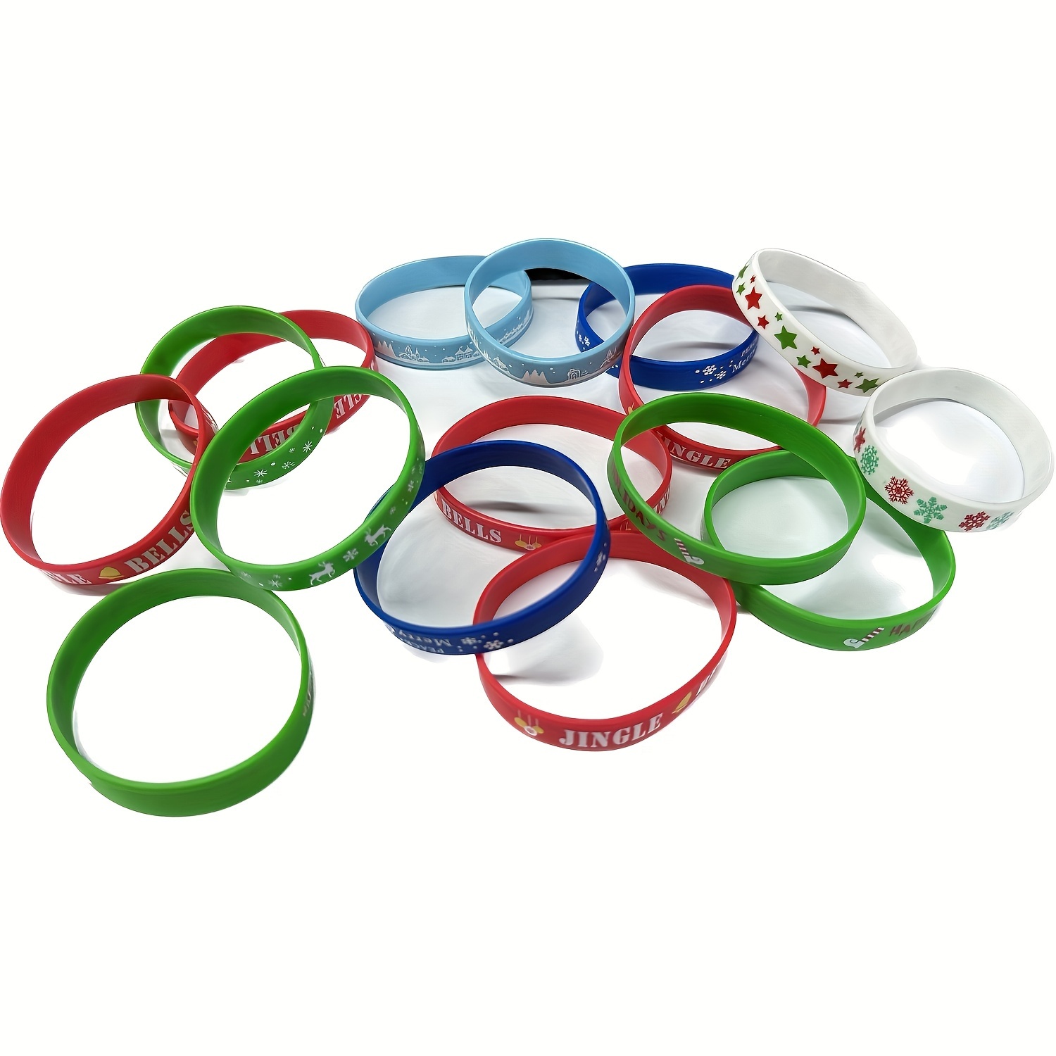 Christmas Silicone Bracelets Rubber Wristbands Pack For Christmas Party  Favors Supplies Cute Bracelets Bulk Holiday Gifts For Students And  Christmas Stocking Stuffers - Temu