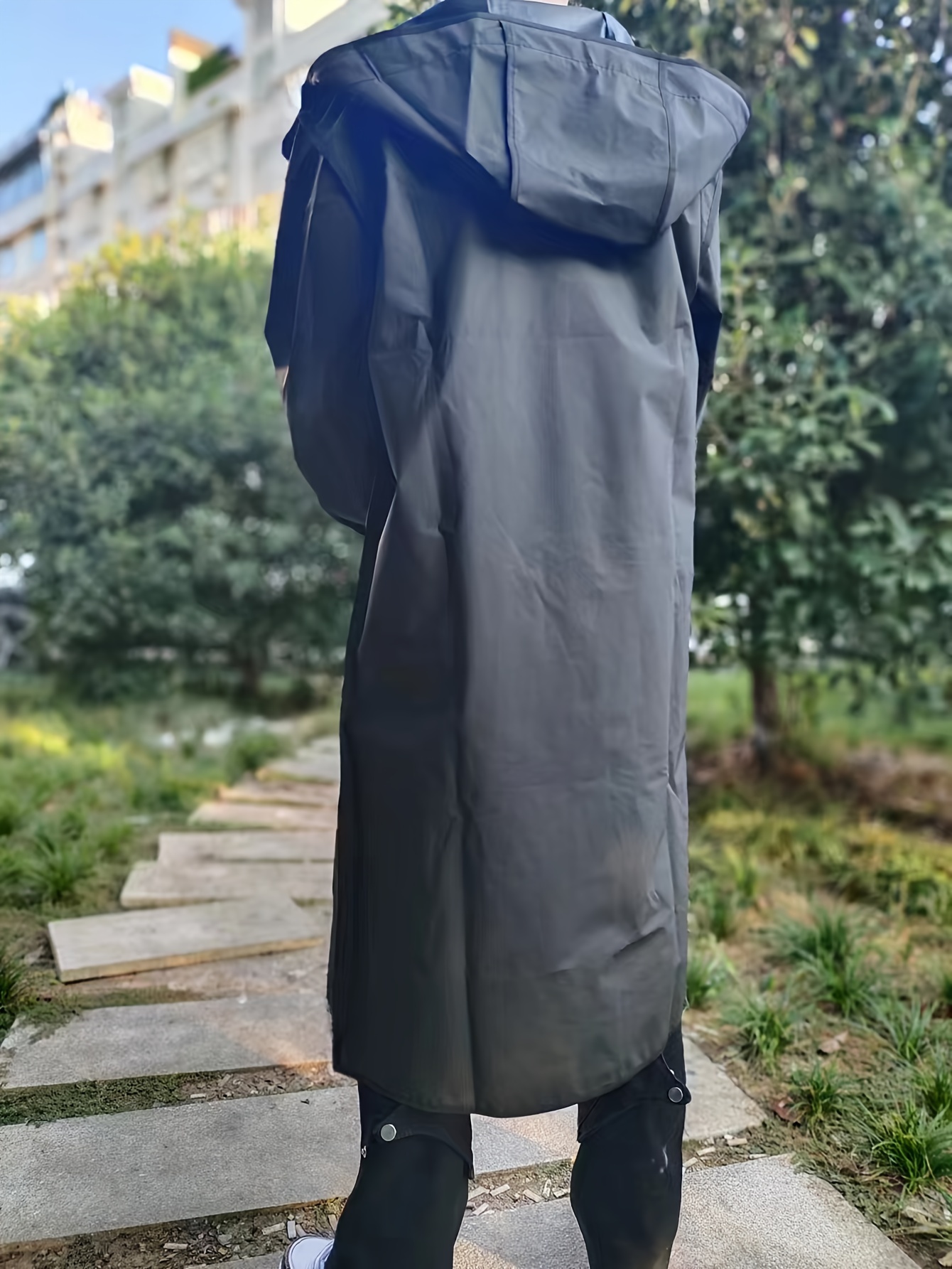 ChengBeautiful Herren reflektierender Mantel Herren Reflektierende  Bekleidung mit Kapuze Luminous Kleidung Jugend Paar Trench (Farbe : Photo  Color, Size : M) : : Fashion