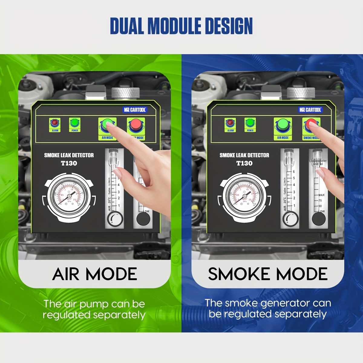 T130 Auto Evap Smoke Machine Dual Mode 12v Car Fuel Pipe - Temu