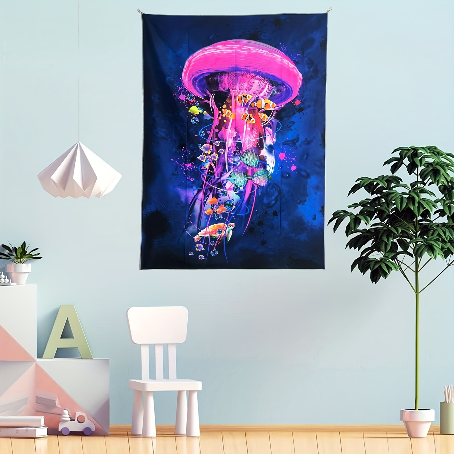 Galaxy Tentacles - Paint Pour Art - Unique and Vibrant Modern Home Decor  for enhancing the living room, bedroom, dorm room, office or interior.  Digitally manipulated acrylic painting. Art Board Print for