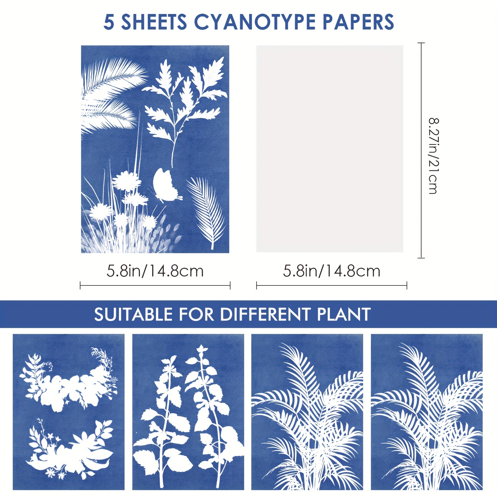 Cyanotype Store Cyanotype Paper (11 x 14, White, 12 Sheets)
