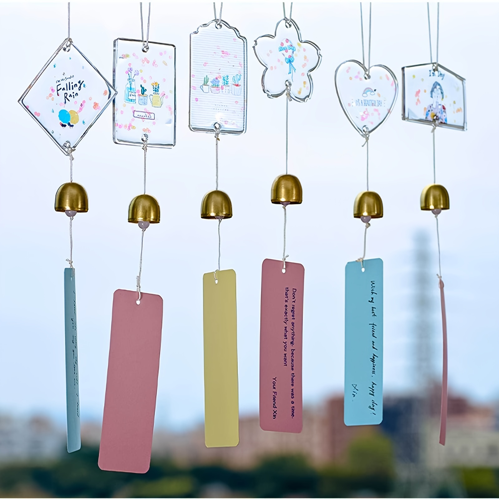 Wind Chimes Heart Molds Silicone Kit Wind Bell Molds for Spring