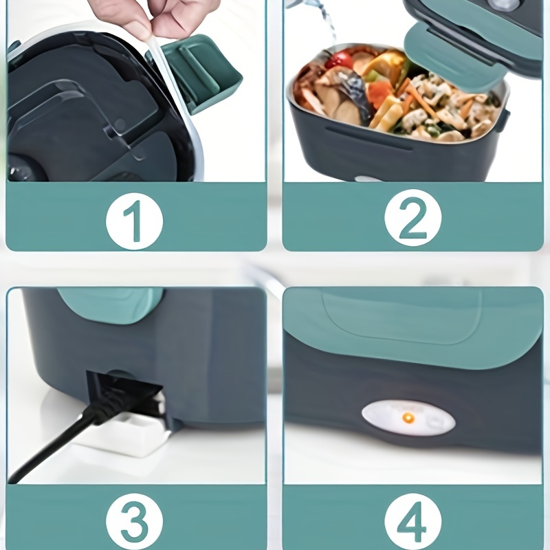 Car Microwave Food Warmer Portable Microwave Heated Electric Lunch Box Food  Warm