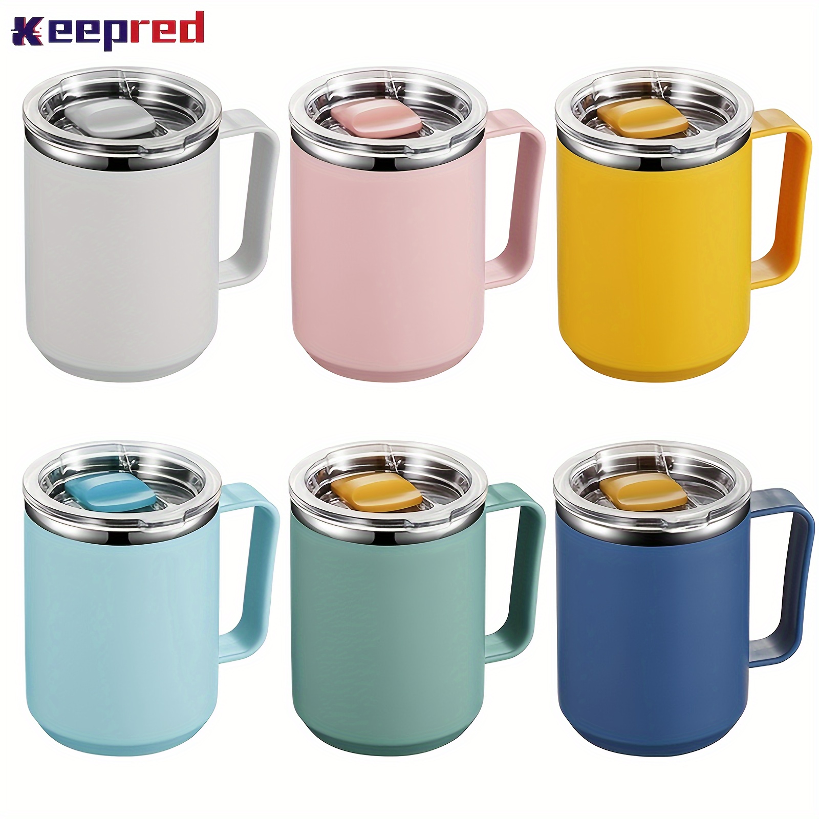Tumbler With Lid And Handle Stainless Steel Double Walled - Temu Australia