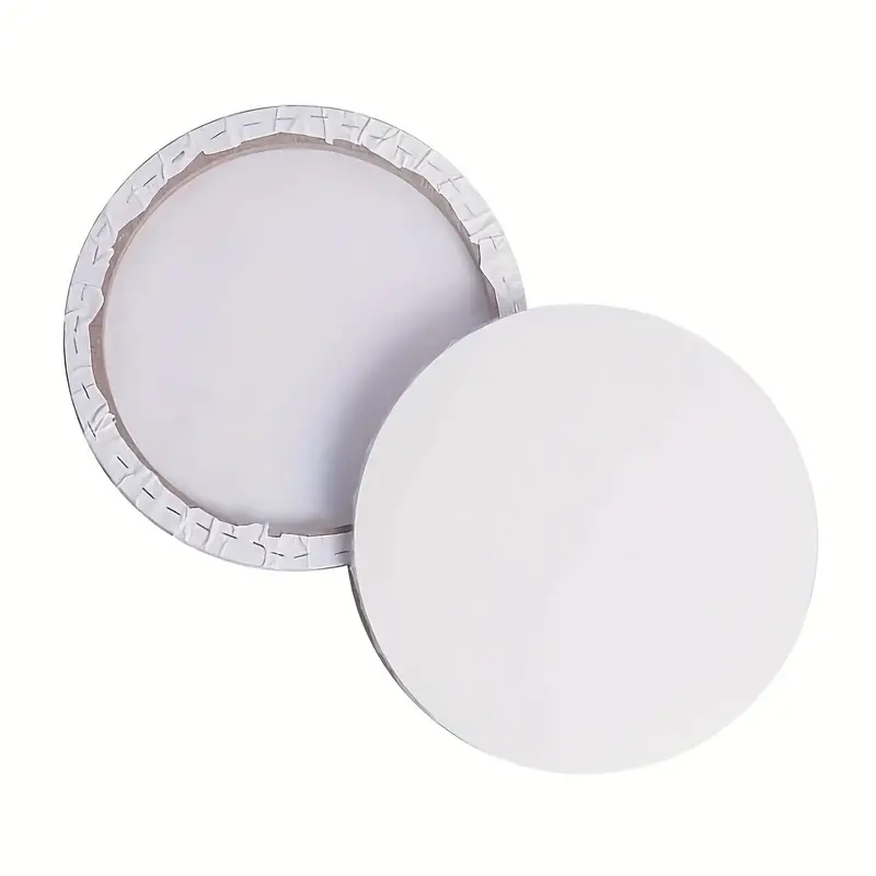 Round Canvas Panels Pre Stretched Blank Painting Canvas - Temu
