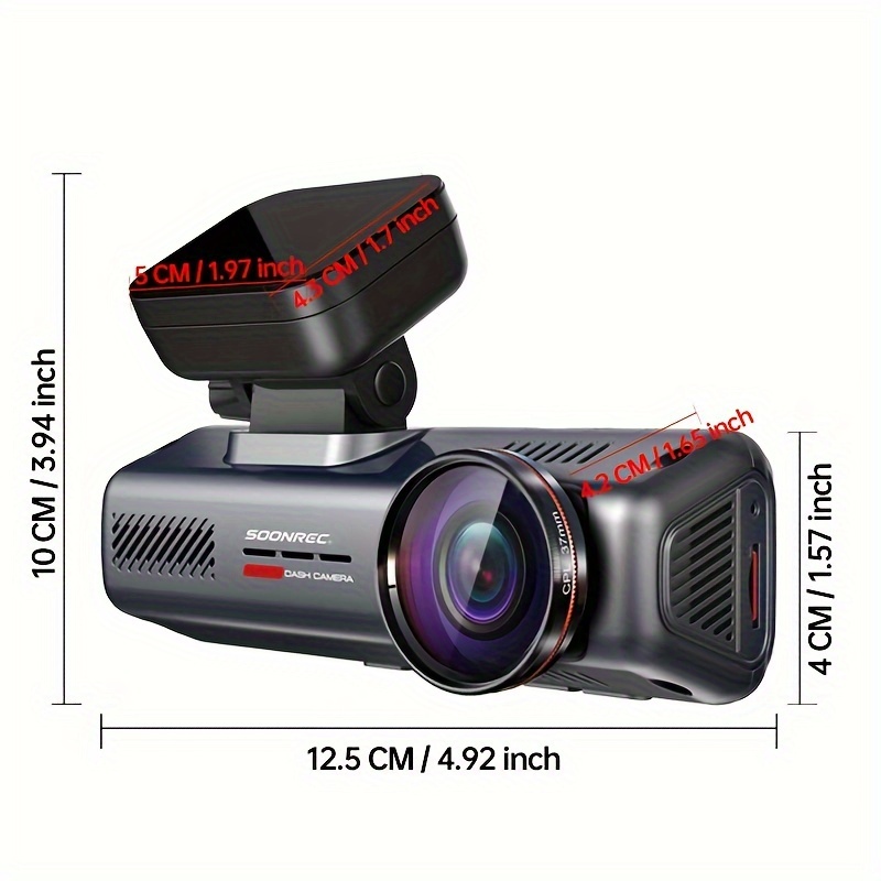 Very modern dash cam with kryotec text on it
