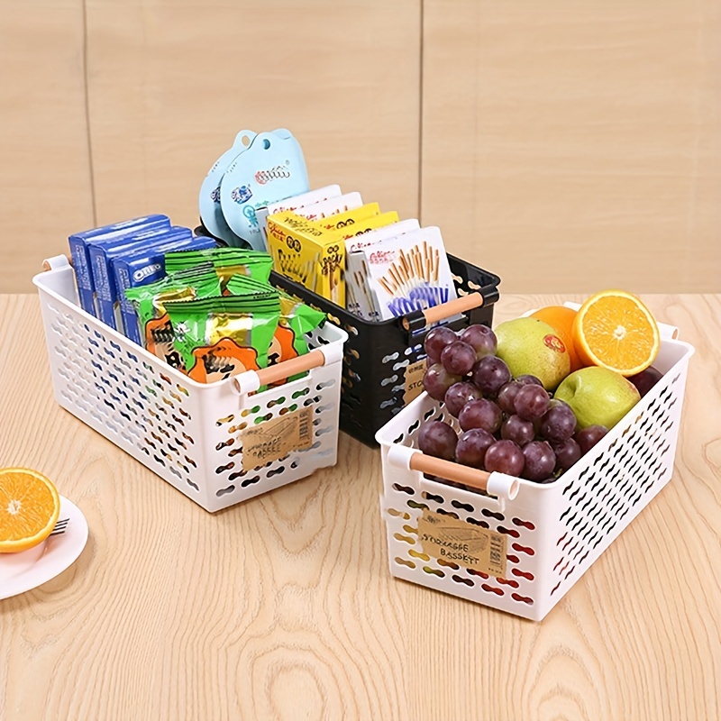 Snack Storage Box Strong Hollow Sundry Storage Organizer Plastic