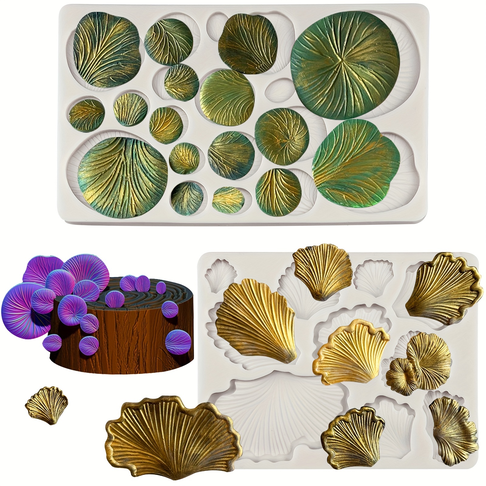 Ginkgo Leaf Fungus Mushroom Cake Decoration Silicone Mold - Temu Australia