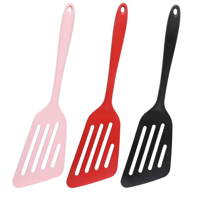 1pc Random Color Silicone Nonstick Fish Spatula, Kitchen Cooking